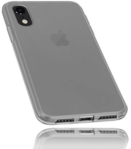 mumbi Hülle kompatibel mit iPhone XR Handy Case Handyhülle, transparent schwarz