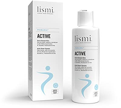 PSORAXIL ACTIVE - Duschshampoo zur Kontrolle von Psoriasis, Hautschuppen, Feuchtigkeitsspendende Wirkung, Spendet Feuchtigkeit und Verbessert das Hautbild, Hergestellt in Italien, Flasche mit 250 ml
