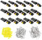 YIXISI 15 Set Imperméable à l'eau Connecteur, Terminal Plug Prise Kit, Terminaux Fiche Prise de Courant, Électrique Prise Mâle et Femelle (2 Broches × 5, 3 Broches × 5, 4 Broches × 5)