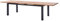 DIAMOND GARDEN Porto Esstisch, Edelstahl-Dunkelgrau/Recycled Teak, 220-320x100 cm, ausziehbar
