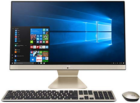ASUS AiO - PC desktop all-in-one FHD da 23,8 pollici con schermo antiriflesso, processore Intel Pentium Gold 7505, 8 GB DDR4 RAM, 256 GB PCIe SSD, Windows 10 Home, Kensington Lock,