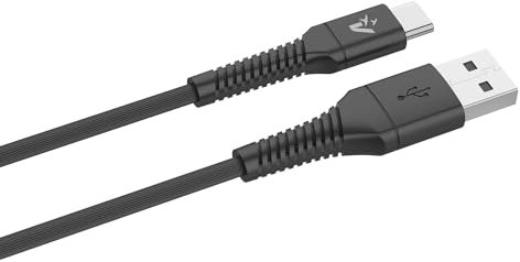 VulTech CS-TAC12BK Cavo di ricarica USB-C to USB-C 1,2m 60W in TPE Soft Touch - PD 5A QC 3.0, Compatibile con MacBook Pro/Air M4, iPhone 16/Pro/Pro Max, Galaxy S25 Ultra, iPad Pro/Air/Mini - Nero