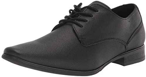 Calvin Klein Men's Brodie Loafers, Black Saffiano 002, 7.5