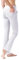LaiEr Pantaloni da Yoga da Donna con 4 Tasche Pantaloni da Lavoro a Vita Alta 4 Vie Stretch Controllo Pancia Pantaloni Lunghi Svasati, Bianco (2 Tasche Laterali e Posteriori), XL