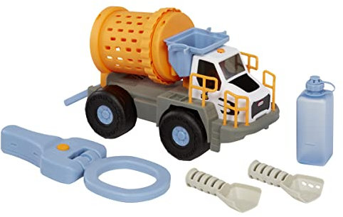 Little Tikes Big Adventures Bergbau-Truck mit Metalldetektor Mint-Spielzeug - Fahrzeug mit Funktionsfähigem Metalldetektor, Steintrommel, Schaufeln und Wassertank - für Mädchen und Jungen ab 3 Jahren