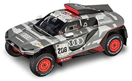 Audi 5022200151 Modellauto 1:18 Miniatur RS Q e-tron #208 Peterhansel Boulanger, Winner Abu Dhabi Desert Challenge 2022