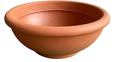 Garden Italia Vasi Ciotola per Fiori Liscia Alta ACLH Diam.60 cm Alt. 23 Made in Italy in Resina Colore Terracotta- Resistente al Gelo - Antiurto - Leggero