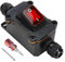 Interruptor en línea impermeable 30 A 12 V CC DPST de 4 pines, IP67, interruptor de cable de encendido/apagado, interruptor basculante, resistente al agua para uso en exteriores en ambos lados de