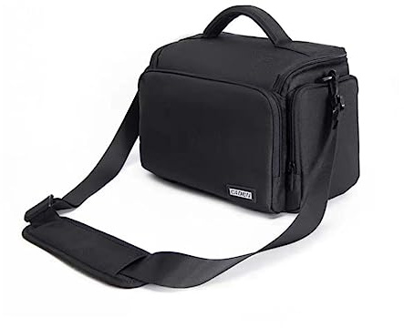 AFGRAPHIC Kameratasche, schwarz, wasserdicht, Schultertasche, gepolsterte Crossbody-Tasche für Nikon Coolpix P1000 Digitalkamera, Schwarz , Kameratasche