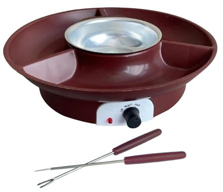 HAOJIazx Chocolate Fondue Fountain Electric Fondue Pots Set Single Stage 110V for Weddings, Birthdays, Graduation Parties Household379