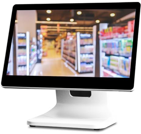 Registrierkasse Kassensystem Touchscreen Kassenmonitor 15,6 1366 * 768 Auflösung Bildschirmmonitore für PC POS USB VGA Gastronomie Hotellerie