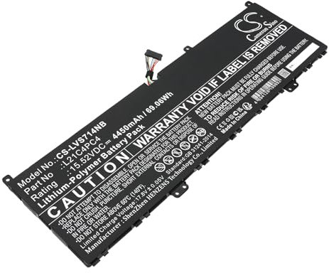 TCTK Akku 4450mAh Kompatibel mit [Lenovo] Yoga Slim 7 Pro 14IAP7 82SV00ABSB, Yoga Slim 7 Pro 14IAP7 82SV00AJCL, 82SV00ALCL, 82SV00ATPG, 82SV00B1AU, 82SV00B3UK, Prox 14ARH7 82TL000DGE, Prox 14ARH7 82T