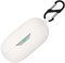 Funda de silicona para JBL Wave 300 TWS, funda protectora a prueba de golpes y funda protectora de piel para JBL Wave 300TWS con llavero (blanco)