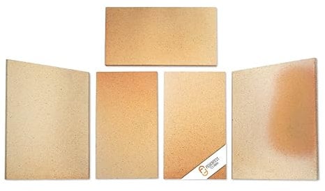 Feuerraumauskleidung - Passend für Hark Kaminöfen inkl. Modellübersicht - Für Verschiedene Kamin & Ofenmodelle - Kaminofenauskleidung aus Schamotte - passgenau & einfach austauschbar [5-teilig]