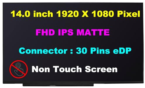 Nuovo 60 Hz 14,0 Sostituzione dello schermo del computer portatile per LENOVO K14 TYPE 21CT Notebook LED LCD FHD 1920 x 1080 IPS pannello di visualizzazione con scheda PCB più piccola 16 cm