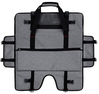 Monitor Carrying Case - Protective Monitor Carry Bag, Computer Monitor Carry Bag | Adjustable Computer Carrying Case with Multiple Pockets for 20-24 Monitors, gray, see description, See description