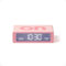 Lexon Flip Mini Reisewecker, digitaler LED-Wecker mit On/Off-Funktion, Einstellbarer Helligkeit, wiederaufladbar und berührungsempfindlich, ideal als Nachttisch-Wecker - Rosa