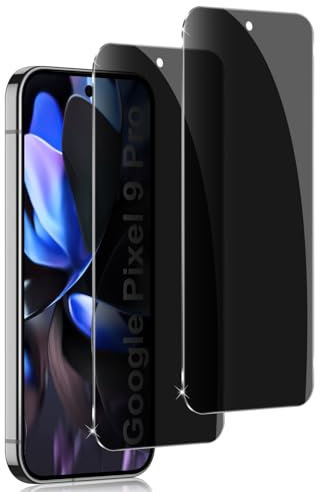 Holilo Para Google Pixel 9 5G 【2 Piezas】 Protector de Pantalla Privacidad Cristal Templado,Anti Espía 9H Dureza Privacy Screen Vidrio Película HD Vidrio Templado Anti-Arañazos Screen Protector