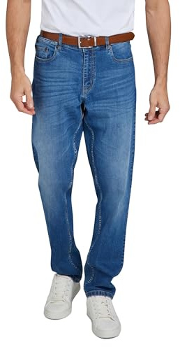 Raging Bull Mens Regular Jeans (34R) (Light Denim)