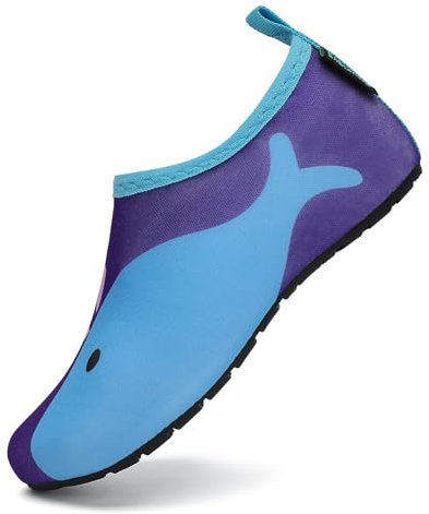 SAGUARO Niños Escarpines Niño Niña Escarpines Agua Antideslizante Zapatillas Agua Transpirable Zapatos Playa para Piscina Natación Surf Acuáticas Azul Cielo,GR.22/23