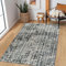 TUKDAK Modern Abstract Rugs Living Room 120x180cm, Black Washable Non Slip Area Rugs for Bedroom, Boho Soft Short Pile Large Floor Carpet for Living Room Dining Office Nursery Bedside