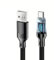 540 Needles Digital Display USB A to Type C Cable - 7A 120W Fast Charger, Braided USB-C Lead for any Android Phones
