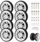 EXLECO 8 Stück Koffer Ersatzrollen 50x11mm Kofferrollen Ersatzrollen Titan Koffer Rollen Ersatz Gepäck Räder Gummi Ersatzräder Suitcase Wheels Trolley Gepäckkoffer mit Ersatzteile Reparatur Set