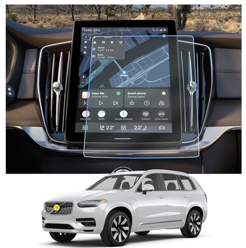 CDEFG [2 Stück Kompatibel mit Volvo XC90 2025 2026 Facelift Hybrid Recharge Navigation Schutzfolie 6H Kratzfest 11,2 Zoll GPS Nano Displayschutzfolie Anti-Kratzen Navi Folie XC90 2025 Zubehör