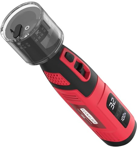YESWELDER Affilatrice a elettrodo in tungsteno per saldatura TIG, portatile elettrico con display a LED, strumento rotante senza fili per saldatura TIG con scanalatura piatta per blocco di macinazione