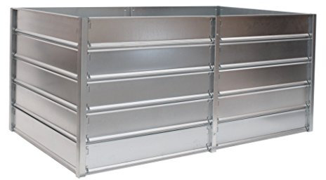 myowngreen Hochbeet 84 x 165 x 74 cm (L x B x H) aus Metall - sehr solide und stabile Konstruktion nachträglich verlängerbar, schneller Aufbau, feuerverzinkte Metallprofile