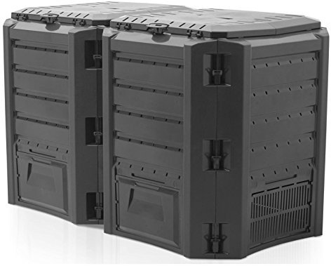 MODUL COMPOGREEN 800L Kompostierungsanlage, Abmessungen (mm) 1350x719x826, Farbe Schwarz
