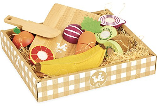 Vilac 8106 Obst- und Gemüseschneide-Set, Mehrfarbig
