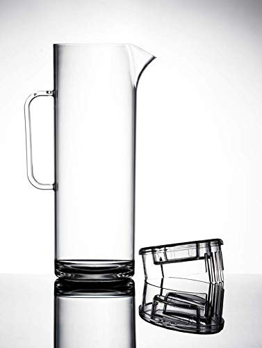 Virtually Unbreakable Polycarbonate Jugs Elite 1.7 Litre (3pint) Tall Jug Pack of 2