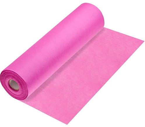 100%Mosel Vlies Tischläufer, in Fuchsia-Pink (30 cm x 25 m), dekoratives Tischband, edle Tischdeko für Geburtstage & Hochzeiten, Bunte Dekoration zu besonderen Anlässen