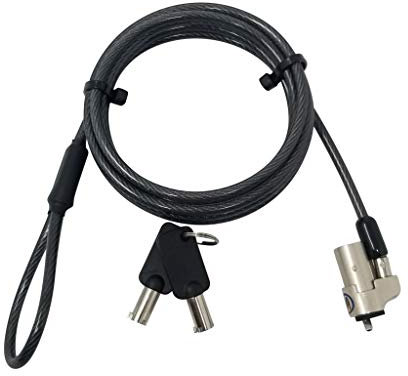 Sendt Black Notebook Laptop Keyed Lock for Wedge Security Slots