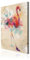 decomonkey Bilder Tiere Abstrakt 40x60 cm 1 Teilig Leinwandbilder Bild auf Leinwand Vlies Wandbild Kunstdruck Wanddeko Wand Wohnzimmer Wanddekoration Deko Bunt Beige Flamingo