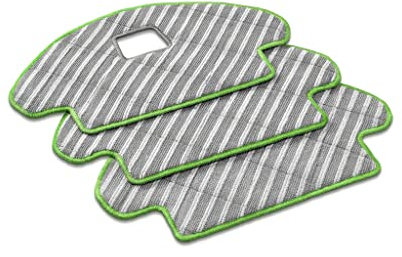 iRobot Pièces Authentiques Lingette de Nettoyage Lavable combinée Roomba (x3) - Réutilisable - Compatible Uniquement avec la série Combo - Gris et Vert