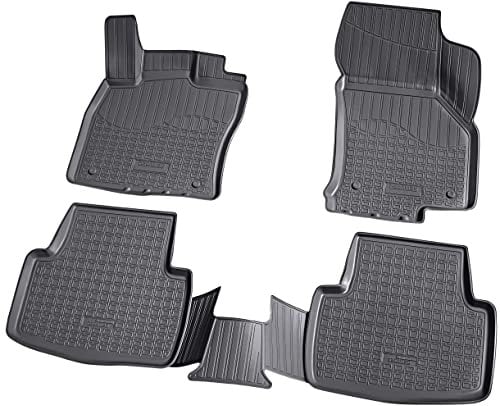 Recambo 3D Gummi Fußmatten kompatibel für Skoda Octavia III | 5E | ab BJ 2012> | Auto Gummimatten | Passgenau | mit Rand | schwarz