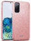 Verco Schutzhülle für Samsung Galaxy S20 FE Case, Glitzer Motiv Handyhülle für Samsung S20 FE Hülle Silikon TPU Cover, Rosè