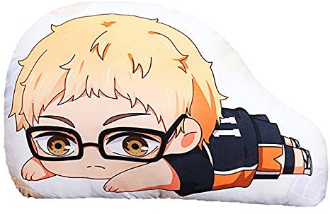 Haikyuu Pillow Hinata Shoyo Tobio Kageyama Kozume Kenma Oikawa Tooru Kei Tsukishima Yu Nishinoya Miya Atsumu Miya Osamu Anime Figur Zierkissen Dekokissen Sofa Stuhl Auto Dekorativ für Anime Fans