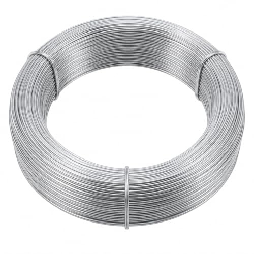 Floralcraft® Heavy Duty Galvanised Garden Wire 1mm x 80m – Rust Resistant Steel Plant Support Wire Coil for Climbing Plants, Trellis, Twist Ties, Training & Garden Fixing