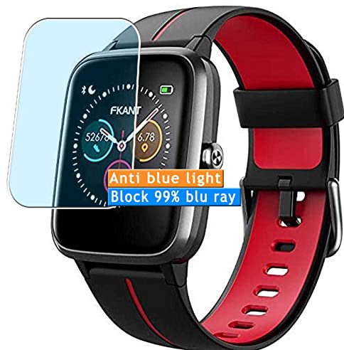 Vaxson 3 Stück Anti Blaulicht Schutzfolie kompatibel mit FKANT ID205G smartwatch Smart Watch Bluelight folie folien Displayschutzfolie （ nicht Panzer Schutz Glas folie nicht PanzerGlas ） Neue