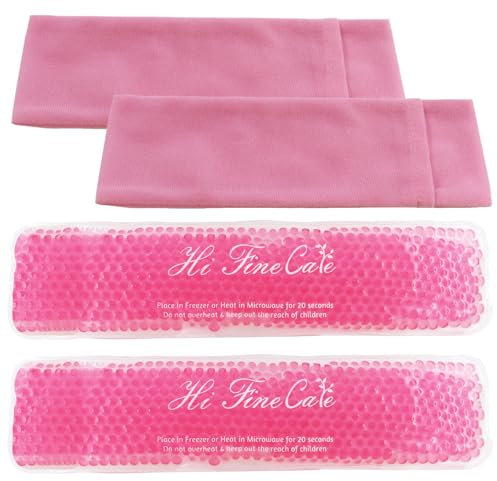 Dammkühlkissen, postpartale Kühlakkus Gelperle Eisbeutel Kältetherapie für Frauen nach Schwangerschaft und Entbindung, 2 Eisbeutel und 2 Abdeckungen (Rosa)