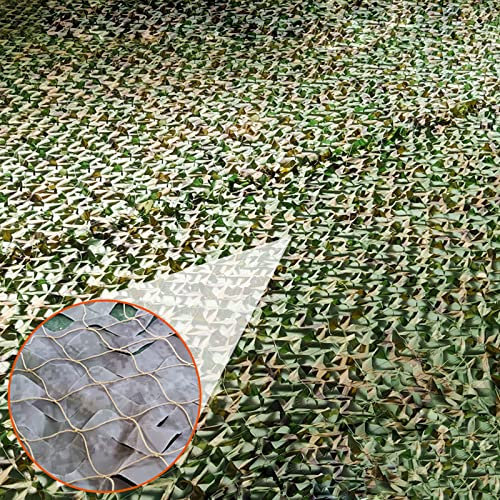 Geovne Outdoor-Garten-Tarnnetz Camouflage Netz,Camo Netz,Armee Tarnung Net,Oxford-Gewebe-Tarnnetz,2m/3m/4m/5 m/6m/7m/8m/9m/10m/12m Schattenabdeckung,für Camping-Jagdschießen (2x3m(6.6x9.8ft))