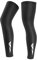 WINBST Beinlinge, Sport Kompression Wadenbandage Sonnenschutz UV-Schutz Leg Sleeves, Eisseide Kompression Fitness Beinabdeckung zum Basketball Fußball Radfahren, Schwarz, L