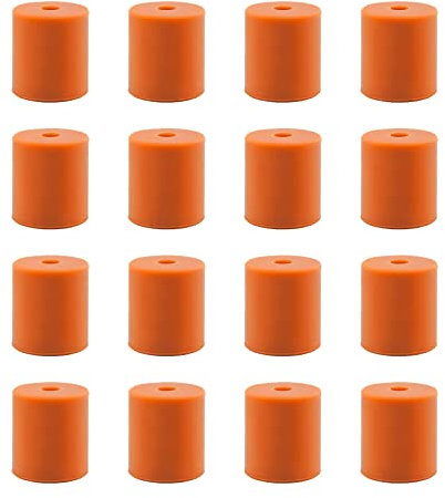 3DMAN Heatbed Silicone Leveling Column, Solid Bed Mounts 18mm Stable Hotbed Tool Heat-Resistant Silicone Buffer for 3D Printers (16 PCS)