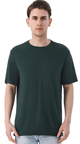 Merino Protect 100% Merino Shirt Herren Kurzarm Geruchsresistent Merinowolle Unterwäsche Leicht Wandern Reisen T-Shirt Weich Unterhemd