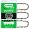 UPFOREST Catena per motosega da 40,6 cm, confezione da 3 pezzi, S57, passo LP 3/8, calibro 0,50 cm, 57 maglie, compatibile con Echo, Shindaiwa, Worx, Echo (91YNS57X3)