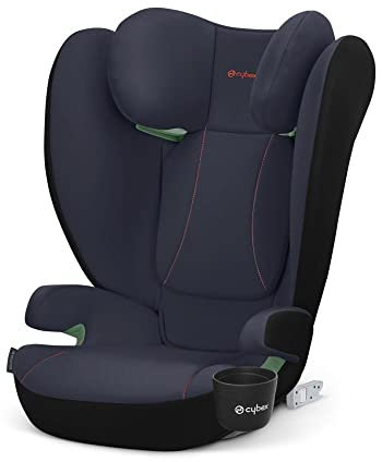 CYBEX Silver Autositz Solution B2 i-Fix, Inkl. Getränkehalter, Für Autos mit und ohne ISOFIX, Ab ca. 15-50 kg, Ab ca. 3 bis 12 Jahre, Bay Blue (Blau)
