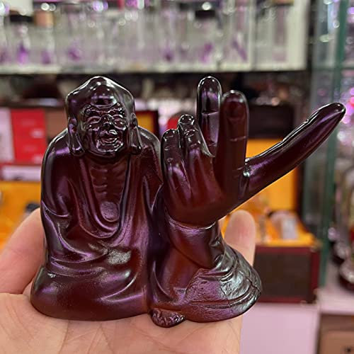 Base de bola de cristal, estatua de Buda china de resina, adornos de esfera, soporte de la suerte, Fengshui, decoración del hogar, sin bola